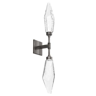 Rock Crystal LED Double Wall Sconce