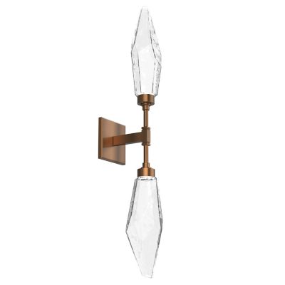 Rock Crystal LED Double Wall Sconce