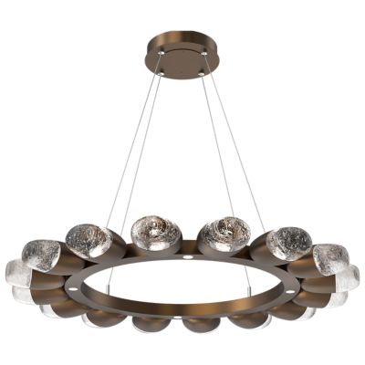 Pebble LED Double Ring Chandelier - Thumbnail 4