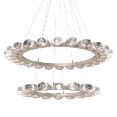 Pebble LED Double Ring Chandelier