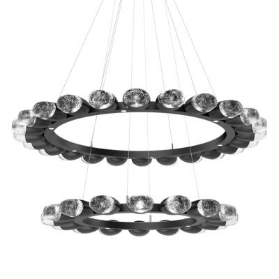 Pebble LED Double Ring Chandelier