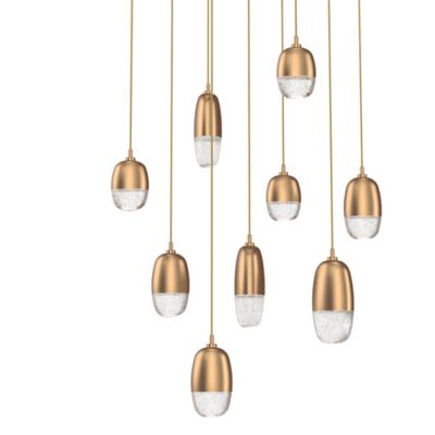 Pebble LED Square Multi-Light Pendant