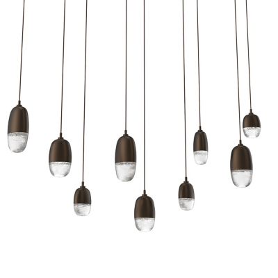 Pebble LED Linear Multi-Light Pendant