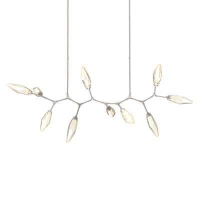Rock Crystal Modern Branch LED Linear Suspension