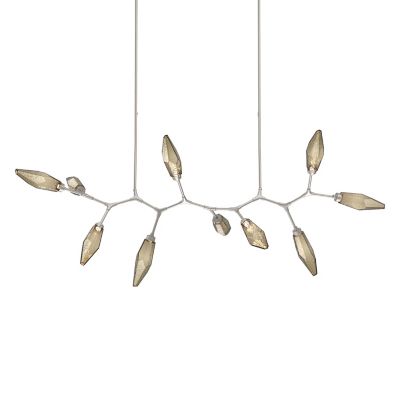 Rock Crystal Modern Branch LED Linear Suspension