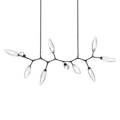 Rock Crystal Modern Branch LED Linear Suspension