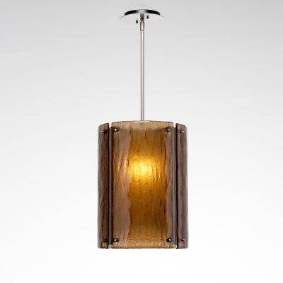 Textured Glass Oversized Pendant Light