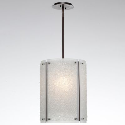 Textured Glass Oversized Pendant Light