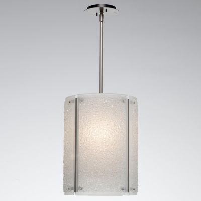 Textured Glass Oversized Pendant Light