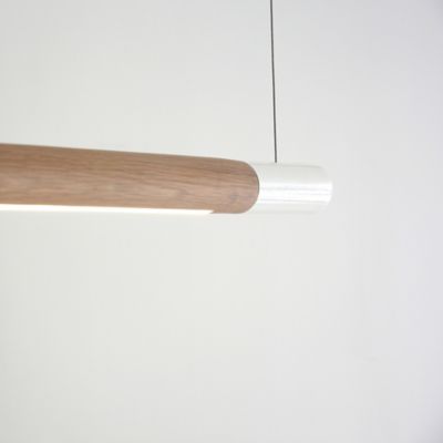 Shown in White with W. Oak Natural finish, Detail shot