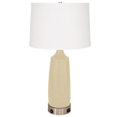 Scatchard Table Lamp with USB Port Base