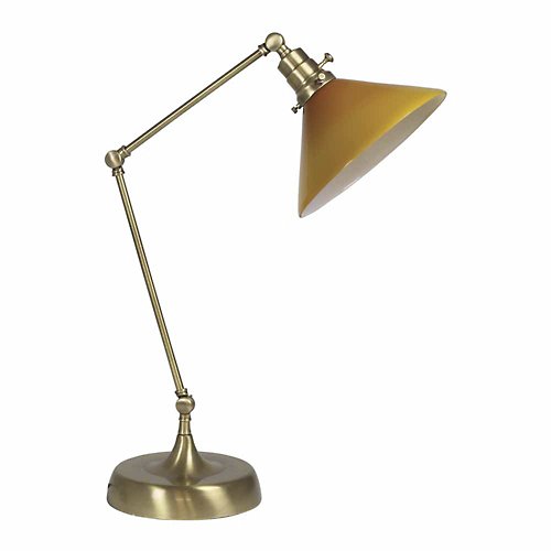 Otis Table Lamp (Amber/Antique Brass) - OPEN BOX RETURN