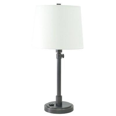 Townhouse Adjustable Table Lamp with Convenience Outlet