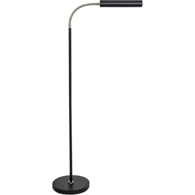 Fusion Floor Lamp (Black with Satin Nickel) - OPEN BOX