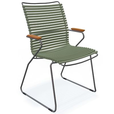 Click Tall Back Outdoor Dining Chair, Set of 2