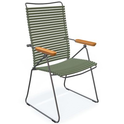 Click Position Outdoor Chair with Armrest