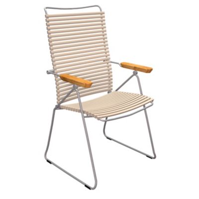 Click Position Outdoor Chair with Armrest
