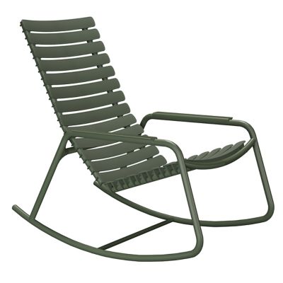 ReCLIPS Outdoor Rocking chairr (Olive Armrest|Alu)-OPEN BOX