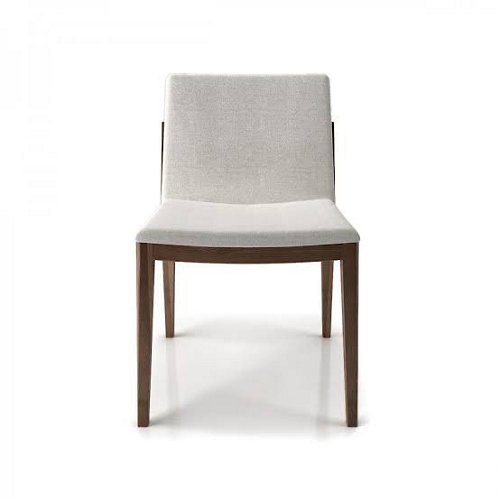 MOMENT Chair, Set of 2 (White/Walnut/Wood) - OPEN BOX RETURN
