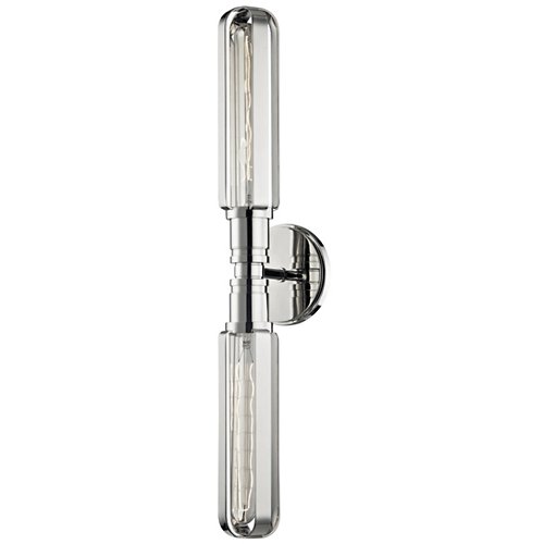 Red Hook T10 2 Light Wall Sconce(Polished Nickel) - OPEN BOX