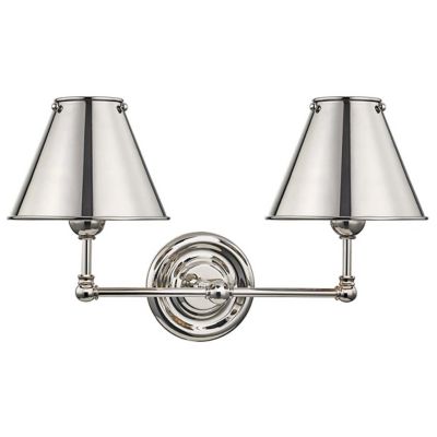 Classic No 1 2 Light Swing Arm Wall Sconce By Hudson Valley Lighting At