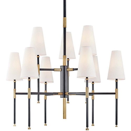 Bowery 9-Light Two-Tier Chandelier