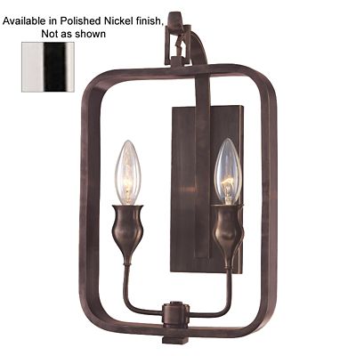 Rumsford Wall Sconce (Polished Nickel) - OPEN BOX