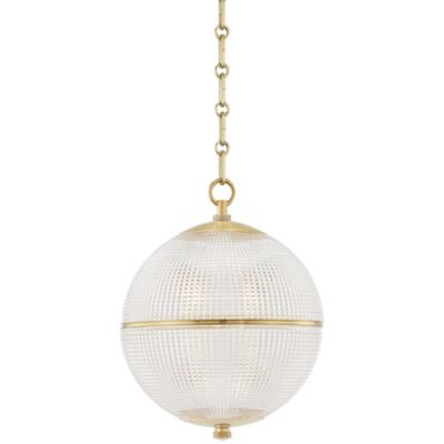 Brass Glass Ball Pole Pendant  Unique Designer Lighting — Fat