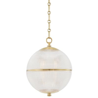 Brass Glass Ball Pole Pendant  Unique Designer Lighting — Fat