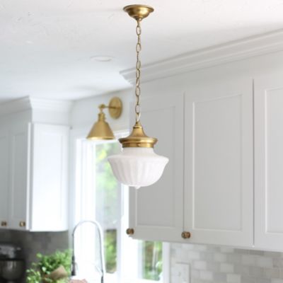 Shown in Aged Brass finish, in use