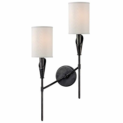 Tate Two Light Wall Sconce (Old Bronze/Left)-OPEN BOX RETURN