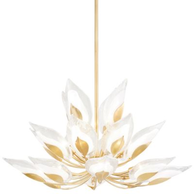 Blossom Chandelier (Gold Leaf|40 In) - OPEN BOX