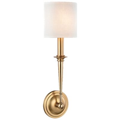 Lourdes 1 Light Wall Sconce (Aged Brass) - OPEN BOX