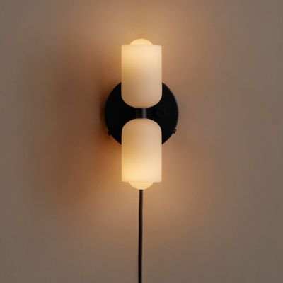 Shown in Black finish, Plug-In with Right Dimmer Switch option