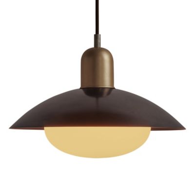 Brass Arundel Mushroom Pendant