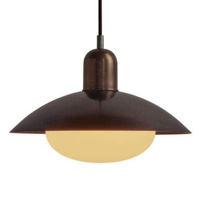 Brass Arundel Mushroom Pendant