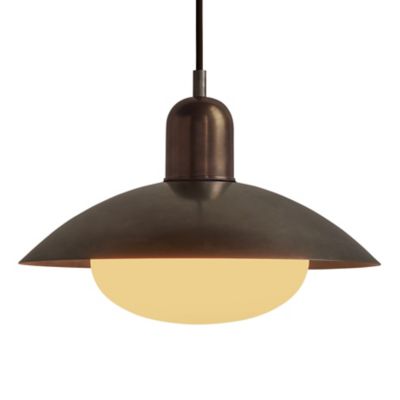 Brass Arundel Mushroom Pendant
