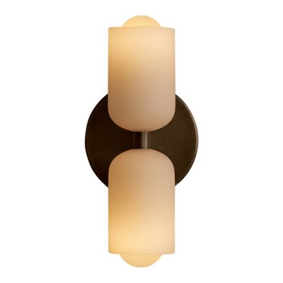 Glass Up Down Sconce, Slim