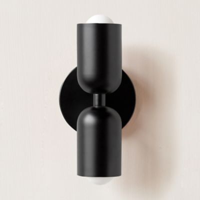 Shown in Black with Black Shade color, Black finish, unlit