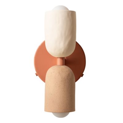 Ceramic Wall Sconce (White Down|Tan|Peach|Hardwire)-OPEN BOX