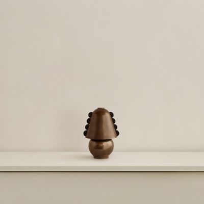 Calla Brass Portable LED Table Lamp