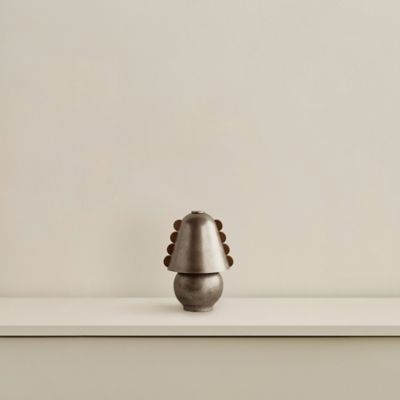 Calla Brass Portable LED Table Lamp