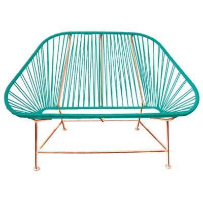 Shown in Turquoise with Copper frame