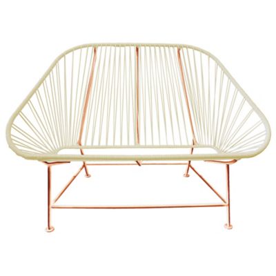 Shown in Ivory with Copper frame