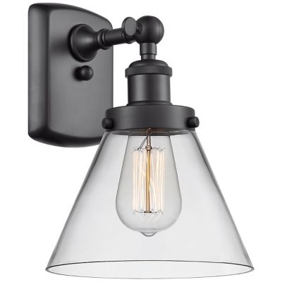 Zachary Glass Square Backplate Wall Sconce