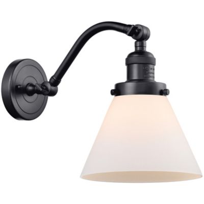 Zachary Glass Curved Arm Wall Sconce
