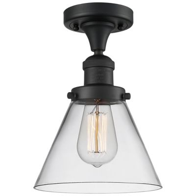 Zachary Glass Semi-Flushmount