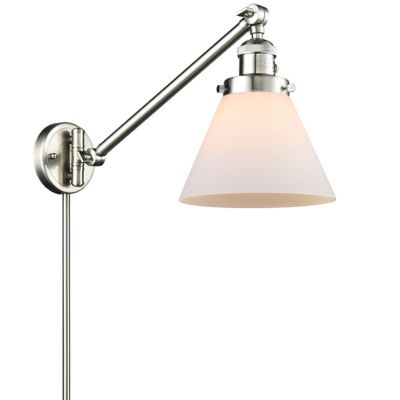 Zachary Glass Swing Arm Wall Sconce