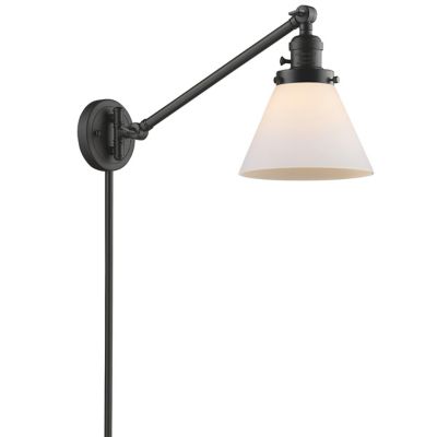 Zachary Glass Swing Arm Wall Sconce
