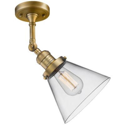 Zachary Glass Adjustable Semi-Flushmount